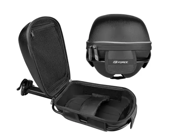 Force Crust saddle bag with holder Black