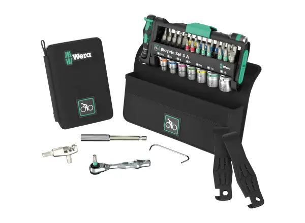 Wera Bicycle Set 3A bicycle service set with chain riveter 38 pieces