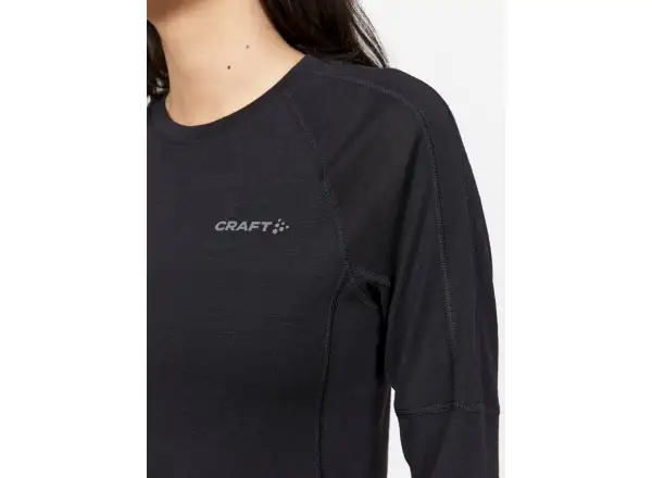 Craft ADV Wool Merino women's long sleeve shirt Black
