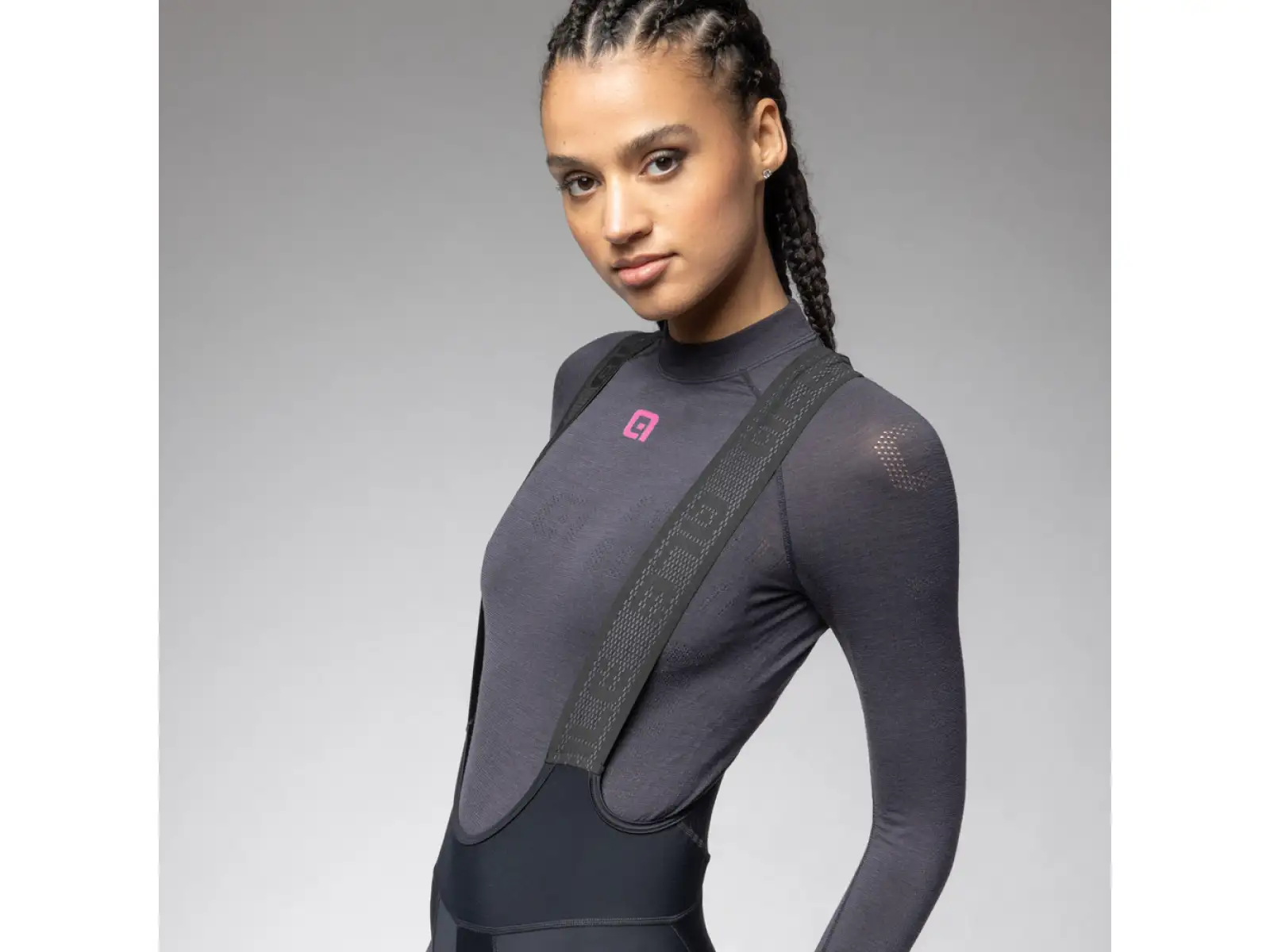 Alé Pragma Winter women's insulated bib tights with pad Black