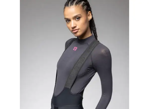 Alé Pragma Winter women's insulated bib tights with pad Black