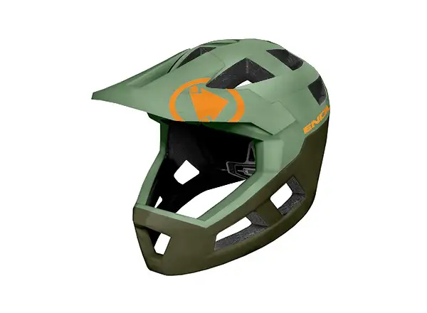 Endura SingleTrack Full Face MIPS helmet Olive Green