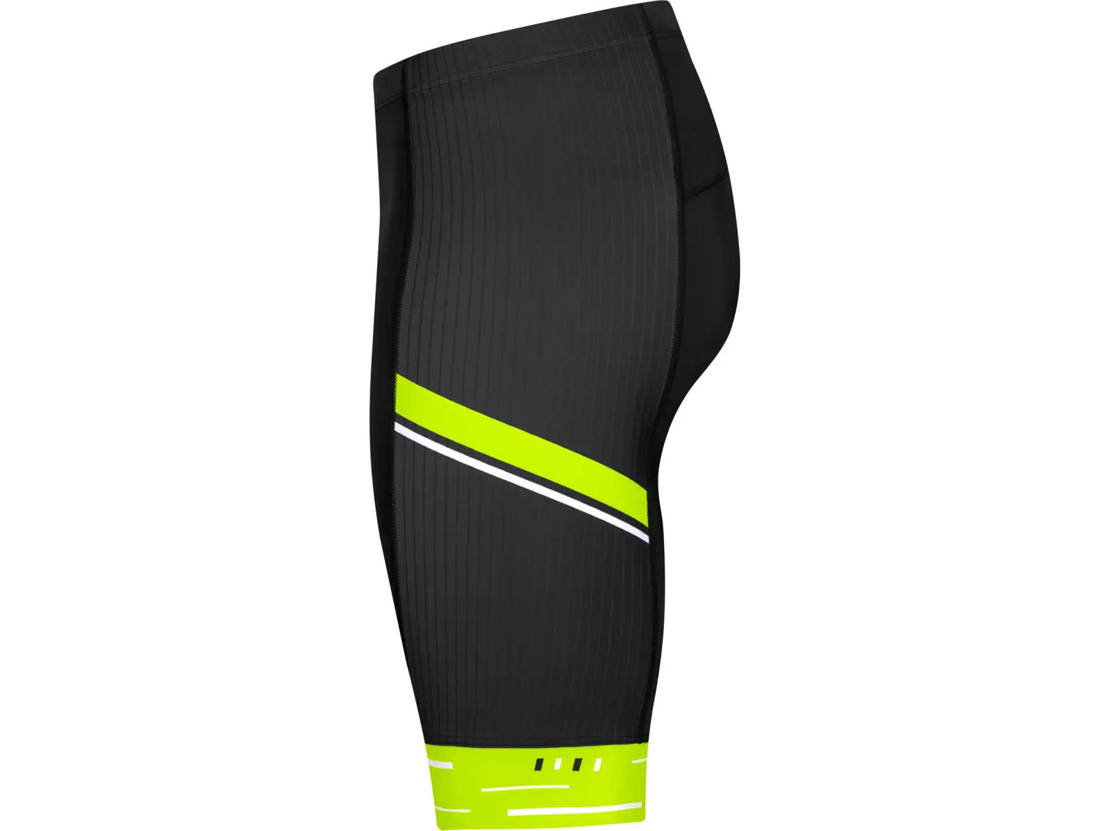 Etape Racing 2.0 men's shorts with pad black/yellow fluo