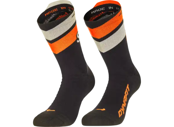 Dynafit Ultra Crew running socks Black Out/Ultra Orange