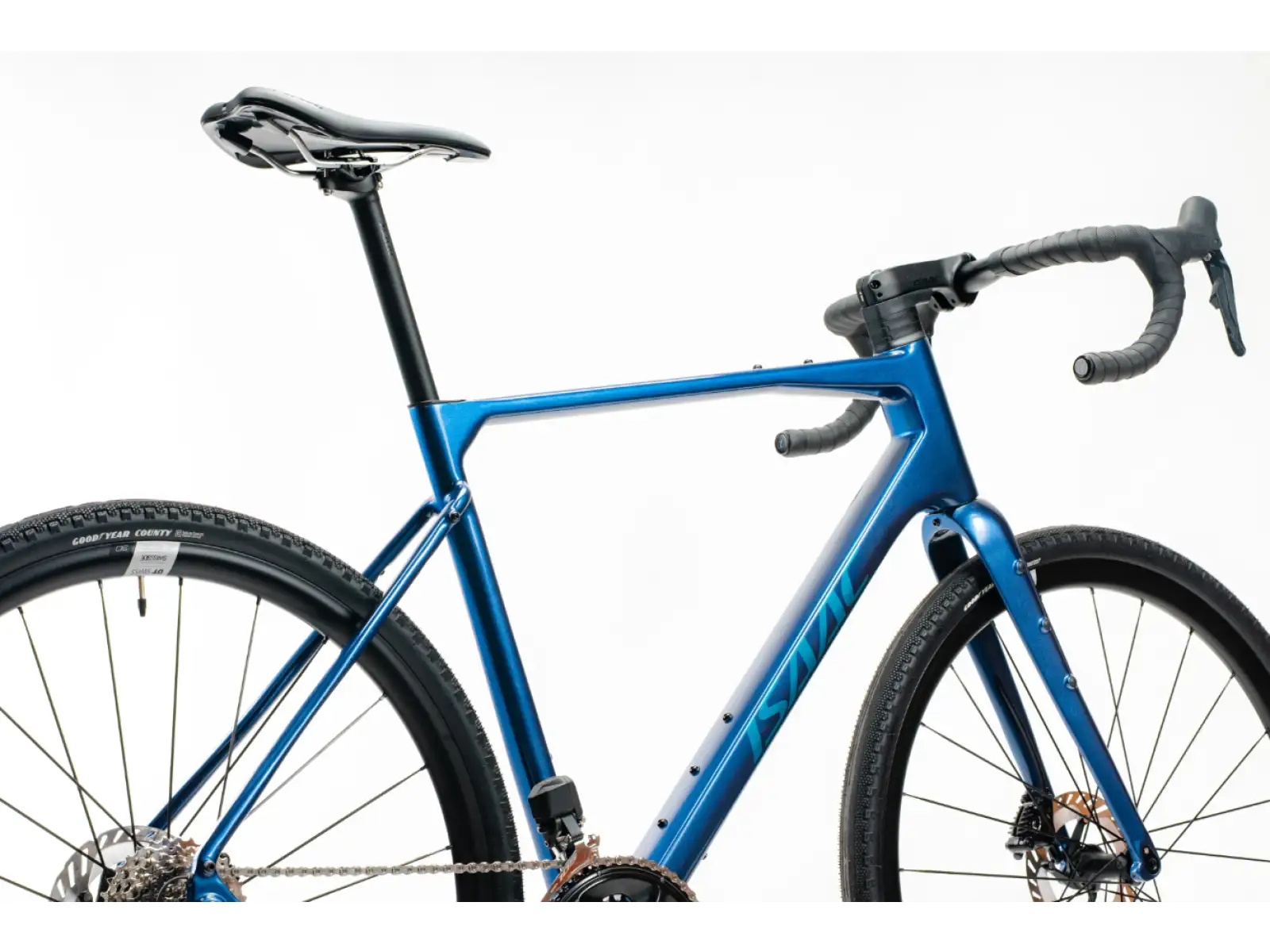 Isaac Kaon 105 Di2 2x12 gravel bike Saphire Blue