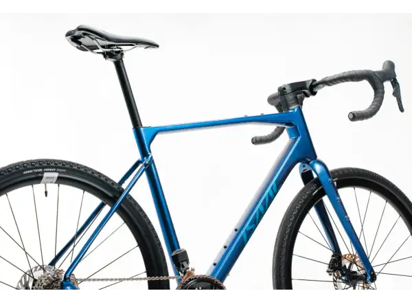 Isaac Kaon 105 Di2 2x12 gravel bike Saphire Blue