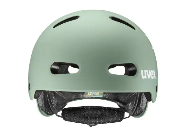 Uvex Kid 4 Style kids helmet Bam Moss Green/Papaya Matt
