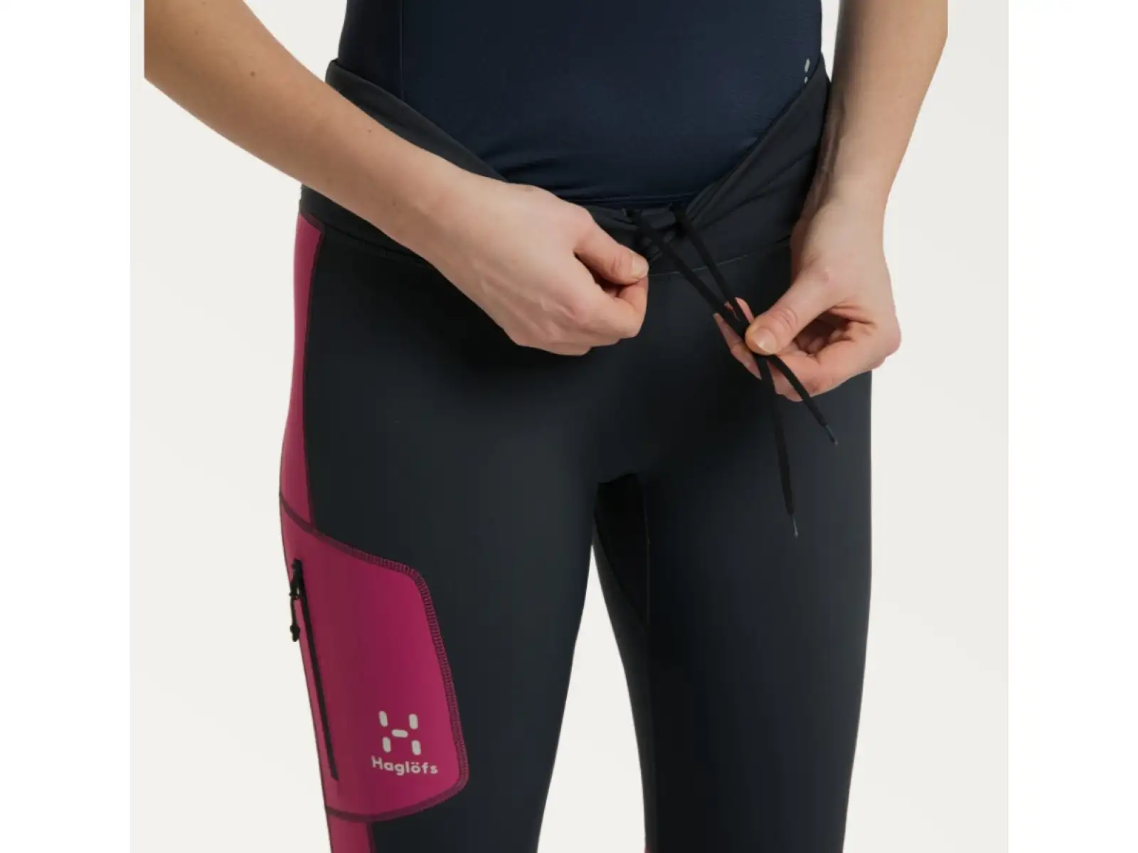 Haglöfs L.I.M Winter women's stretch pants dark grey/pink