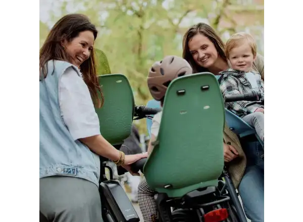 Urban Iki Ta-ke rear bike seat for MIK carriers Icho Green/Bincho Black