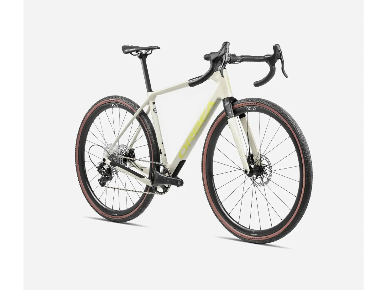 Orbea Terra M22TEAM 1X Gravel Bike Ivory White/Spicy Lime