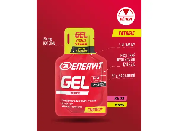 Enervit Gel with caffeine 25 ml raspberry