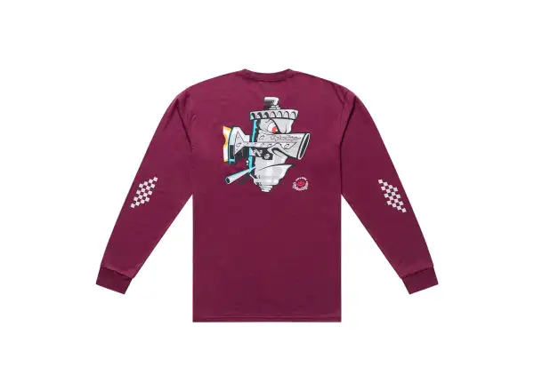 Troy Lee Designs Carb Club men's long sleeve T-shirt Sangria