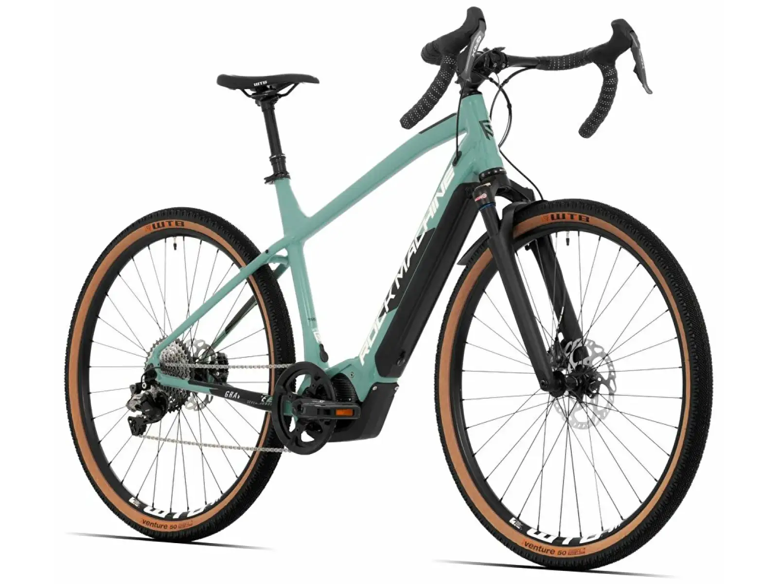 Rock Machine Gravelride e700 Di2 gravel e-bike menthol/silver