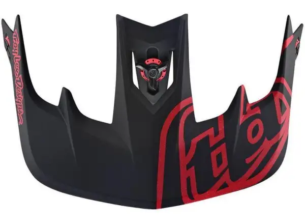 Troy Lee Designs Stage Visor Pinstripe replacement visor Black/Red
