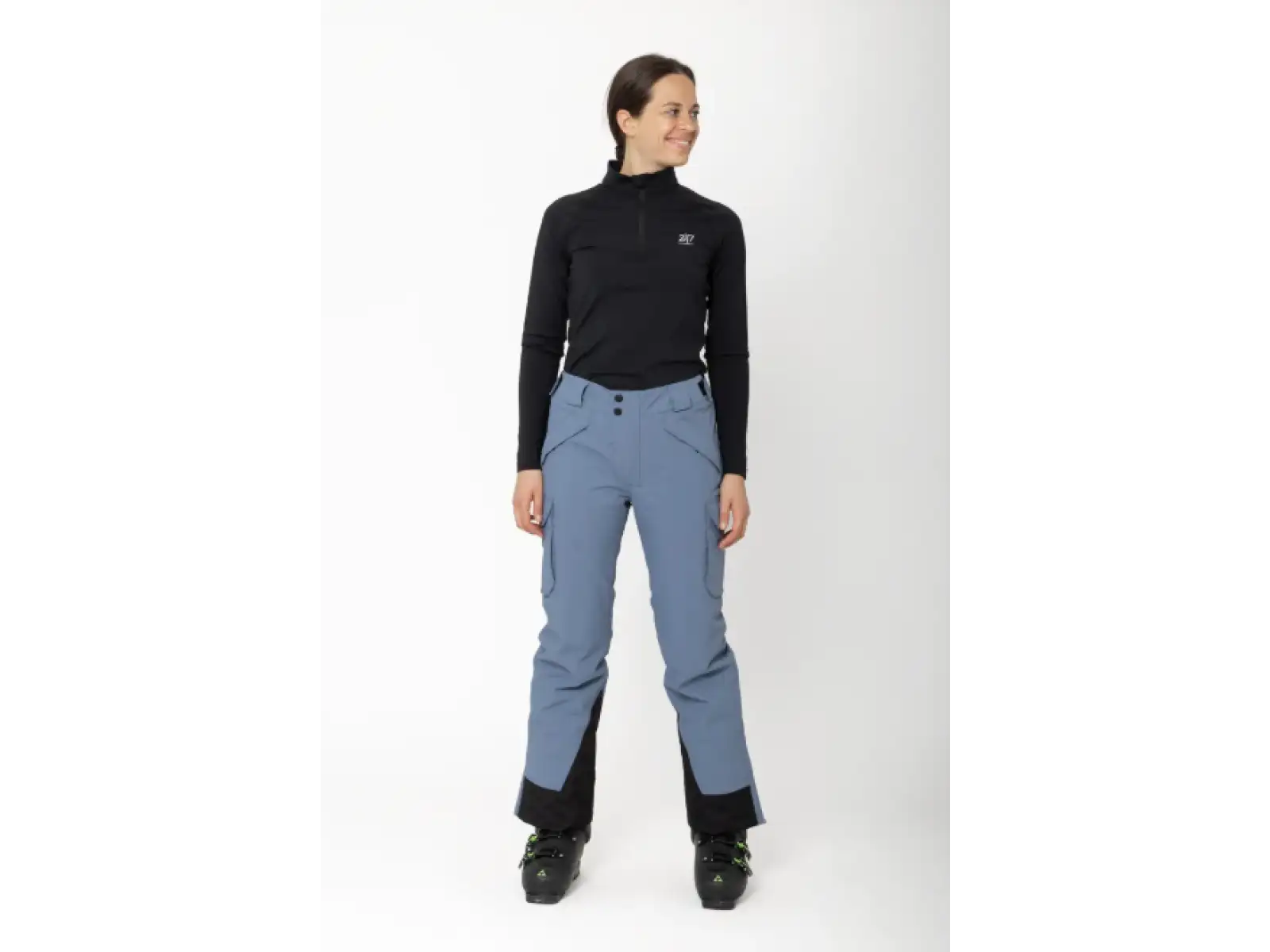 2117 of Sweden Krasse women's ski pants Dusty Blue