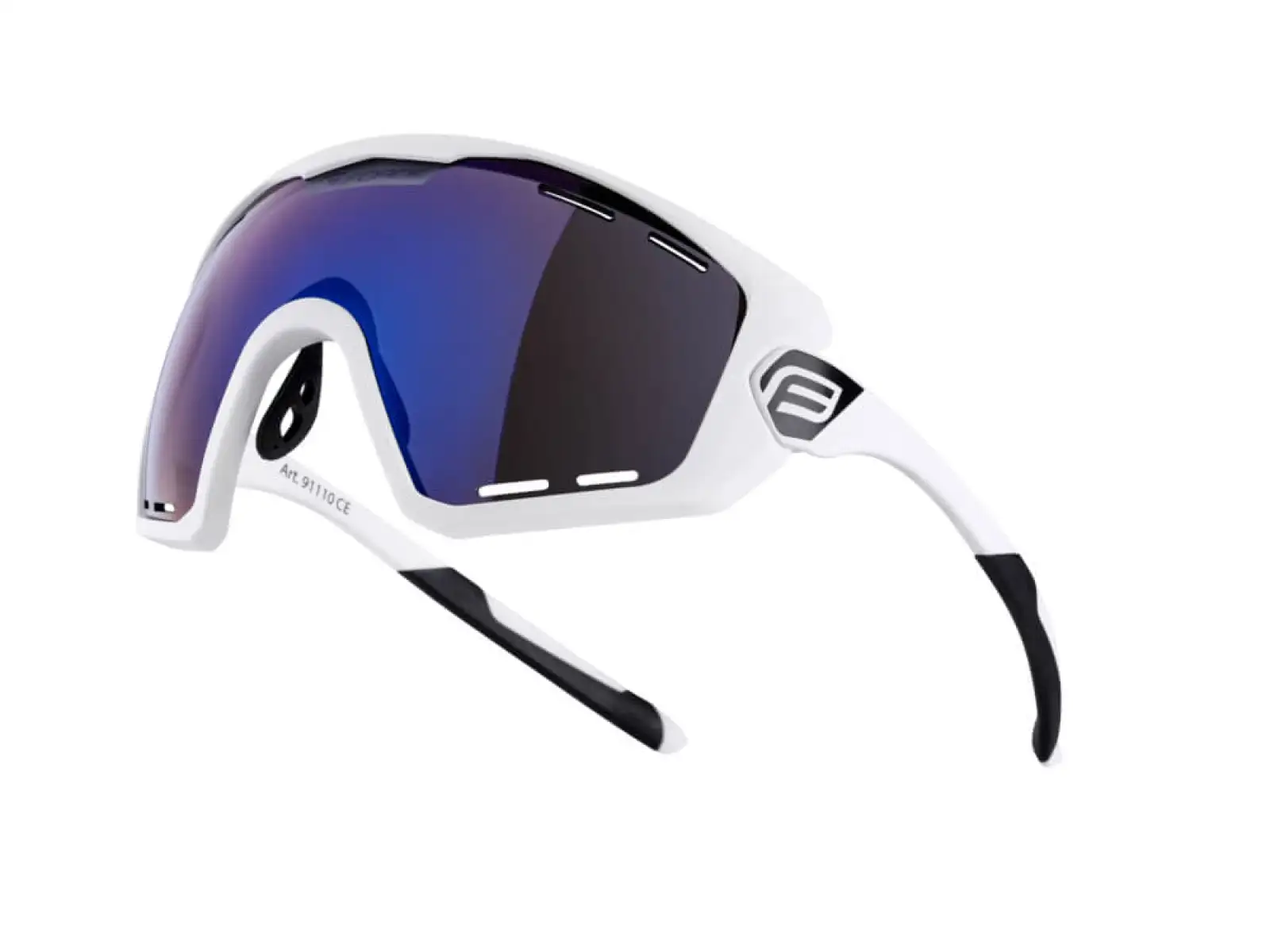 Force Ombro Plus cycling glasses white/blue lenses