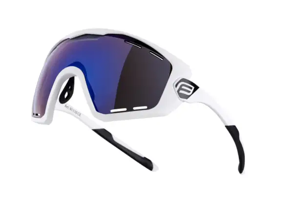 Force Ombro Plus cycling glasses white/blue lenses