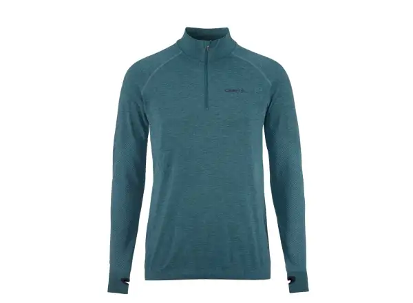 Craft Core Dry Active Comfort Zip men's long-sleeve shirt green