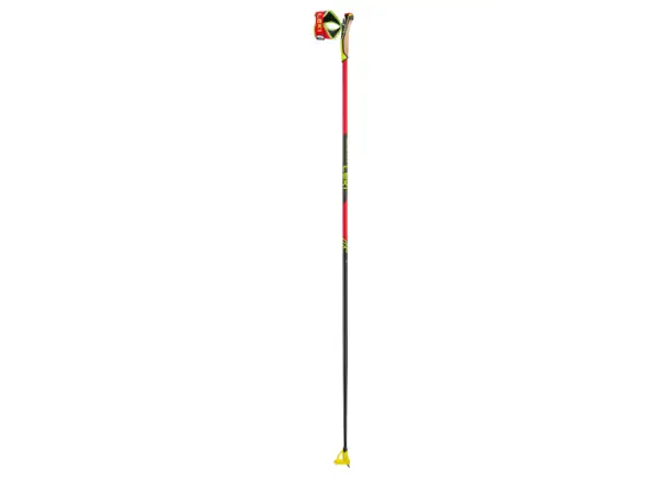 Leki PRC 750 cross-country poles Bright red/Neon yellow/Black