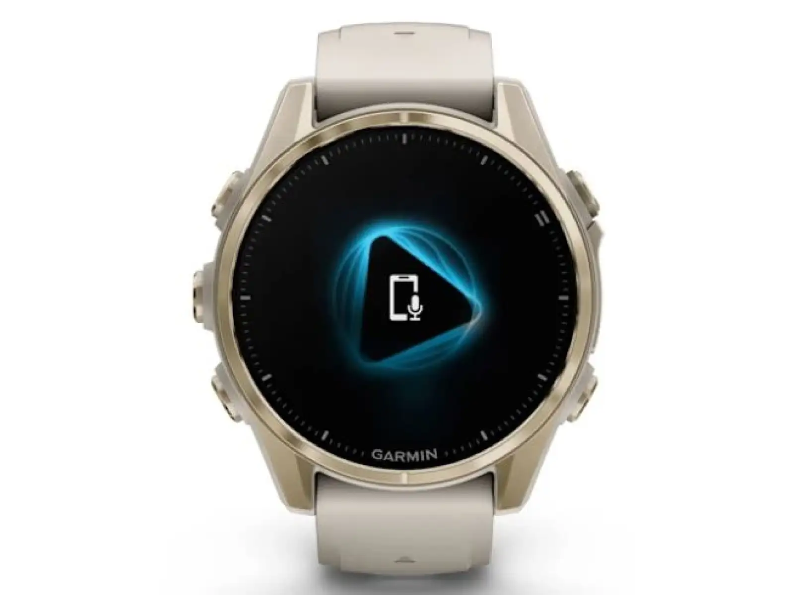 Garmin fenix 8 - 43 mm AMOLED Sapphire smart watch Soft Gold Fog grey