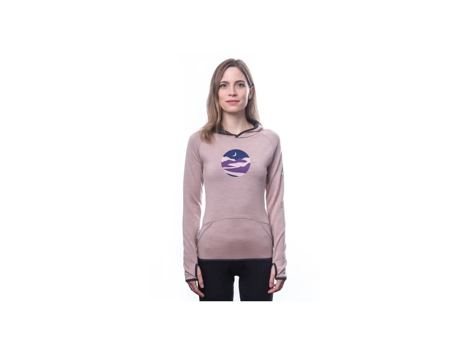 Sensor Merino Upper Triglav women's sweatshirt Dusty Pink