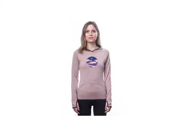 Sensor Merino Upper Triglav women's sweatshirt Dusty Pink
