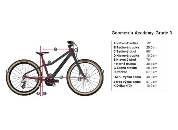 Academy Grade 3 children's bike 16" red