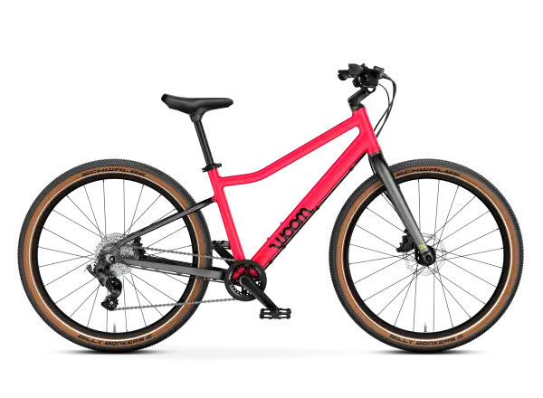 Woom 5 EXPLORE kids bike neon pink
