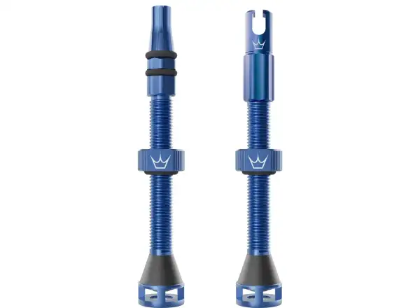 Peatys Holeshot Fast Flow tubeless valves 60 mm Navy