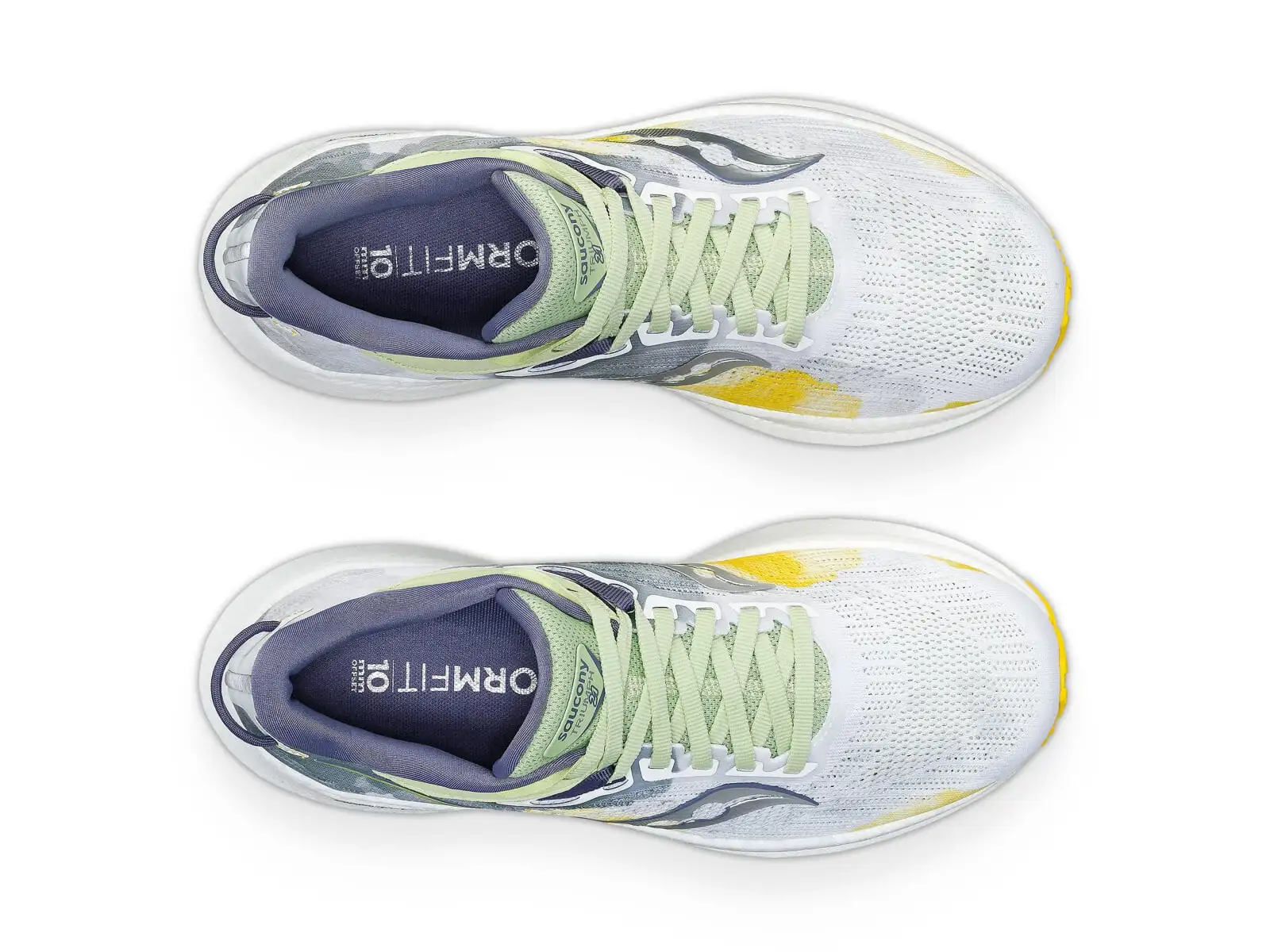 Saucony Triumph 21 women's running shoes White/Fern
