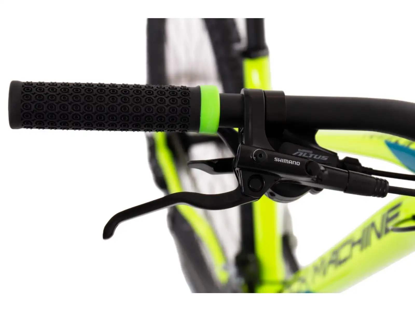 Rock Machine Torrent 20-29 mountain bike gloss radioactive yellow/black/petrol blue