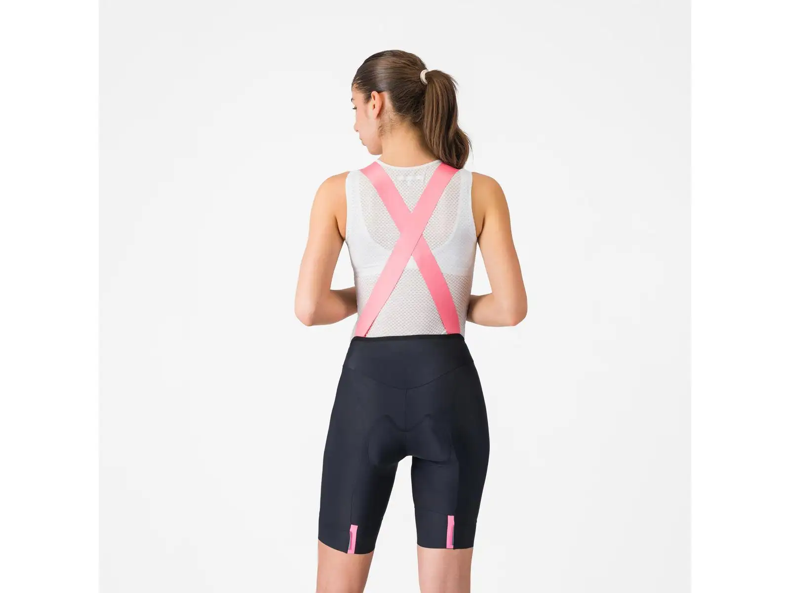 Castelli Giro Prima 2 women's bib shorts with insert Nero/Rossa