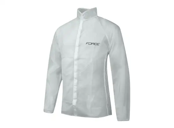 Force PVC unisex raincoat clear