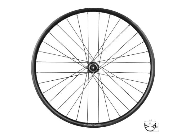 Force XC Disc 559x23 front laced wheel HBM475 36 holes