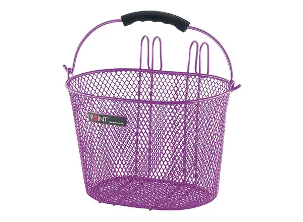 Point children's handlebar basket purple