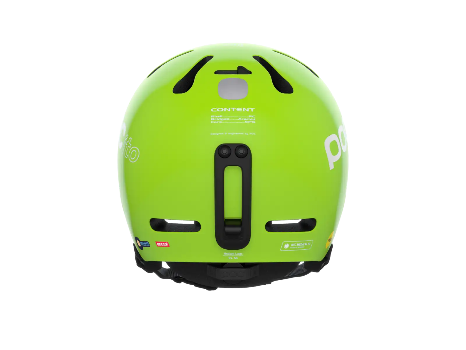 POC POCito Fornix MIPS kids ski helmet Fluorescent Yellow/Green