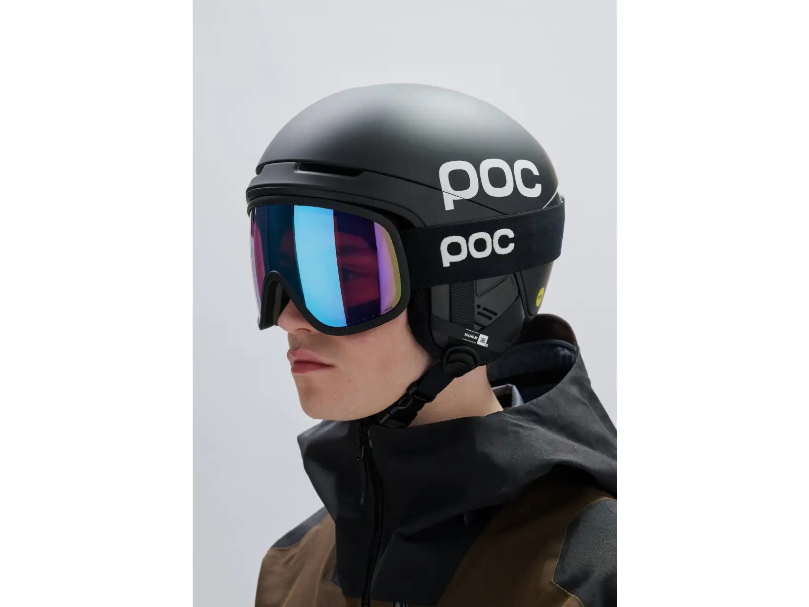 POC Obex Contour Communication ski helmet Sylvanite Grey Matt/Uranium Black Matt