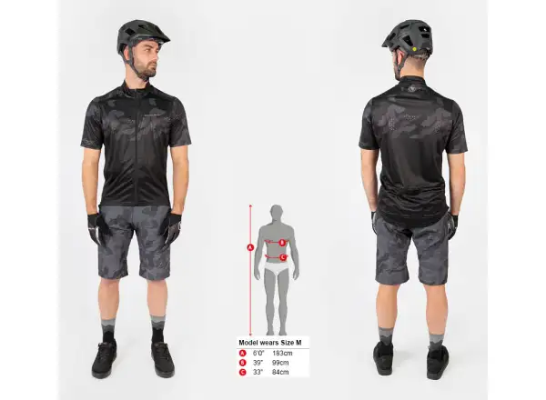 Endura Hummvee Ray S/S men's jersey short sleeve Black