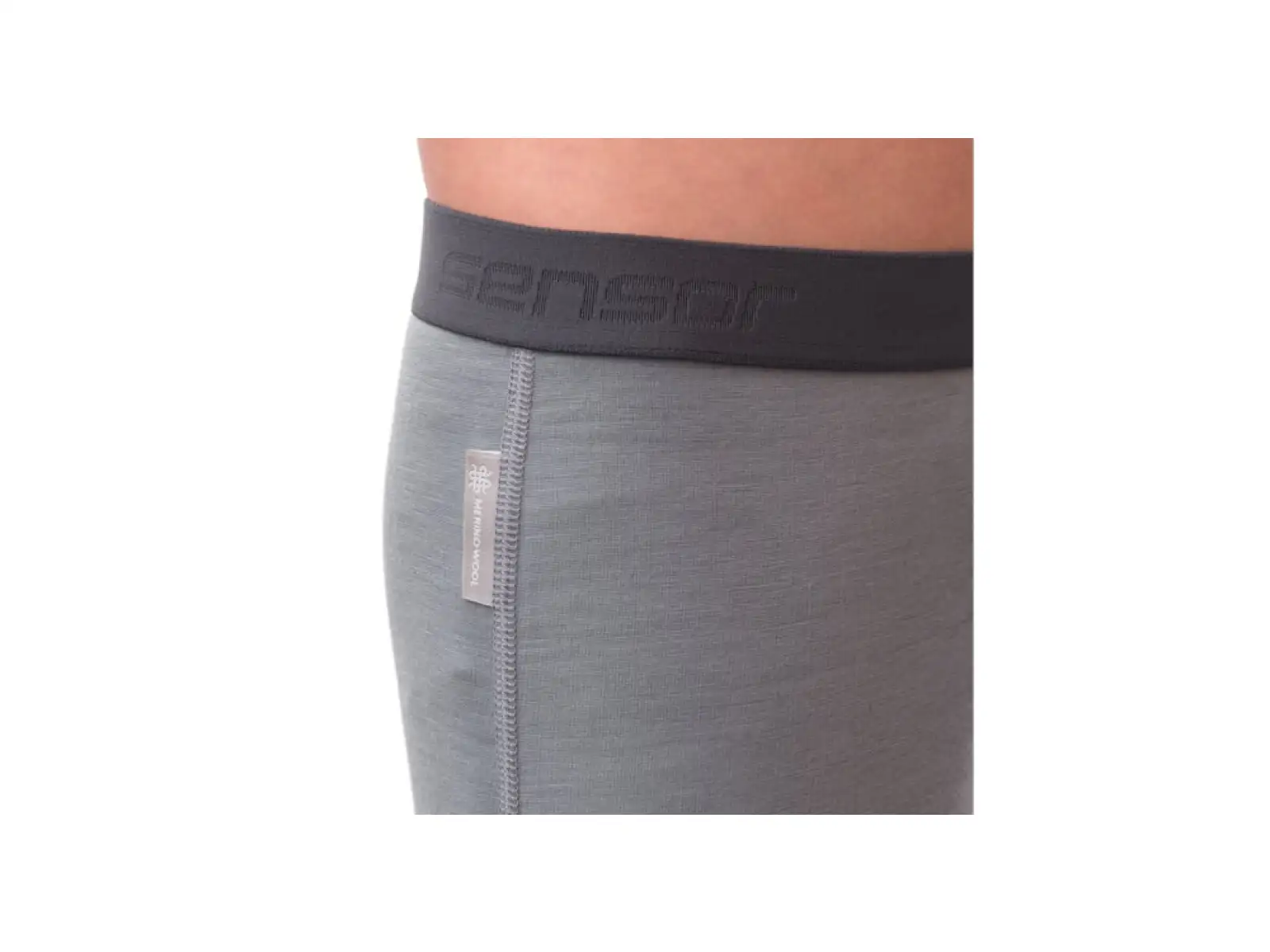 Sensor Merino Active set juniorské long sleeve shirt + pants grey