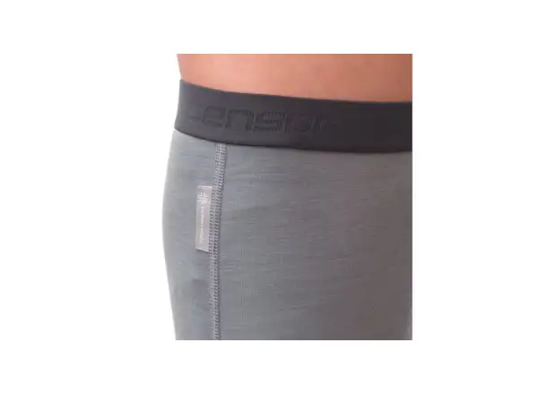 Sensor Merino Active set juniorské long sleeve shirt + pants grey