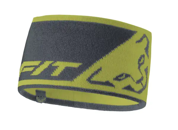 Dynafit Leopard Logo headband Golden Lime