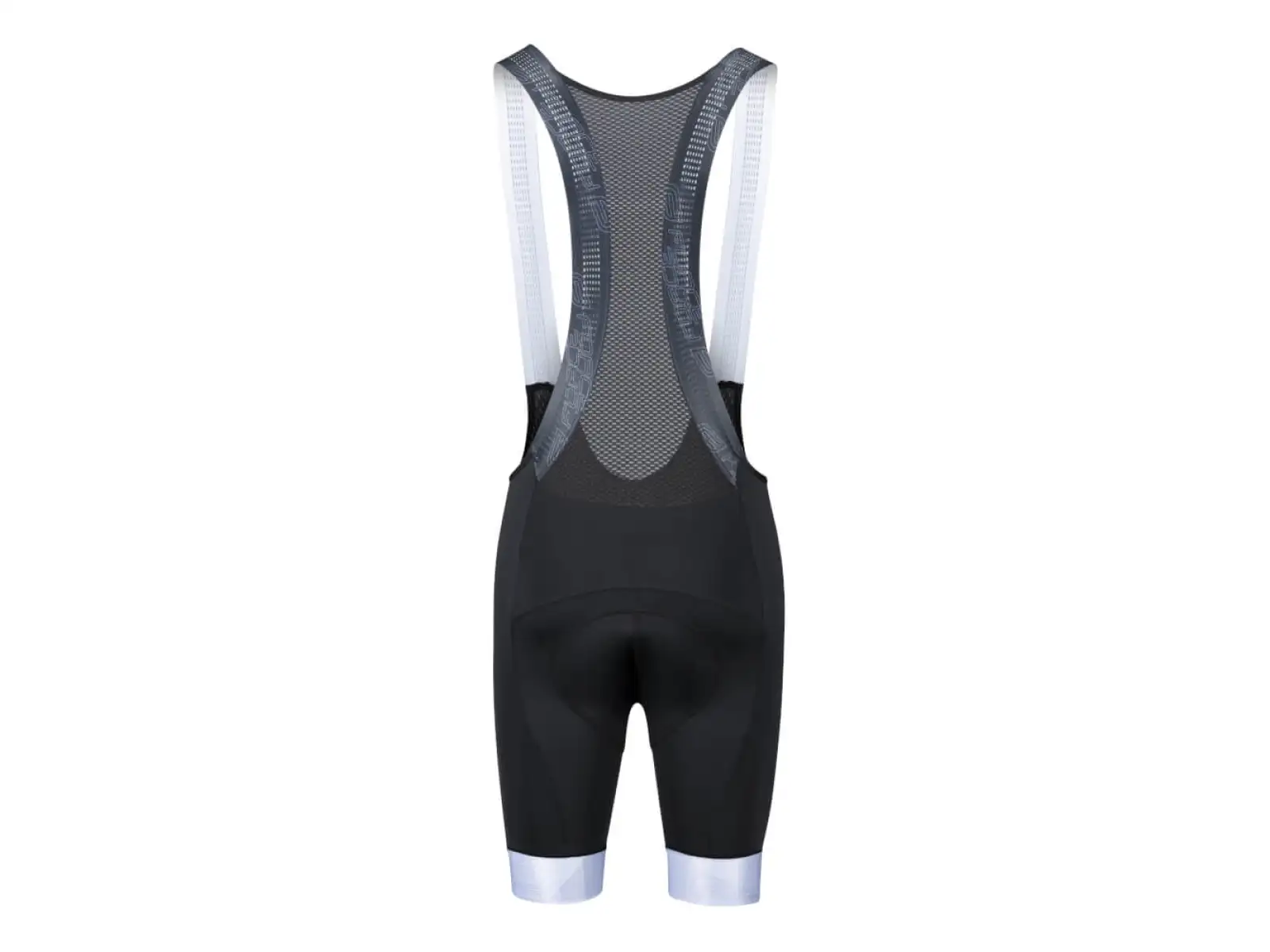 Force Stripe men's bib shorts with padding black/white