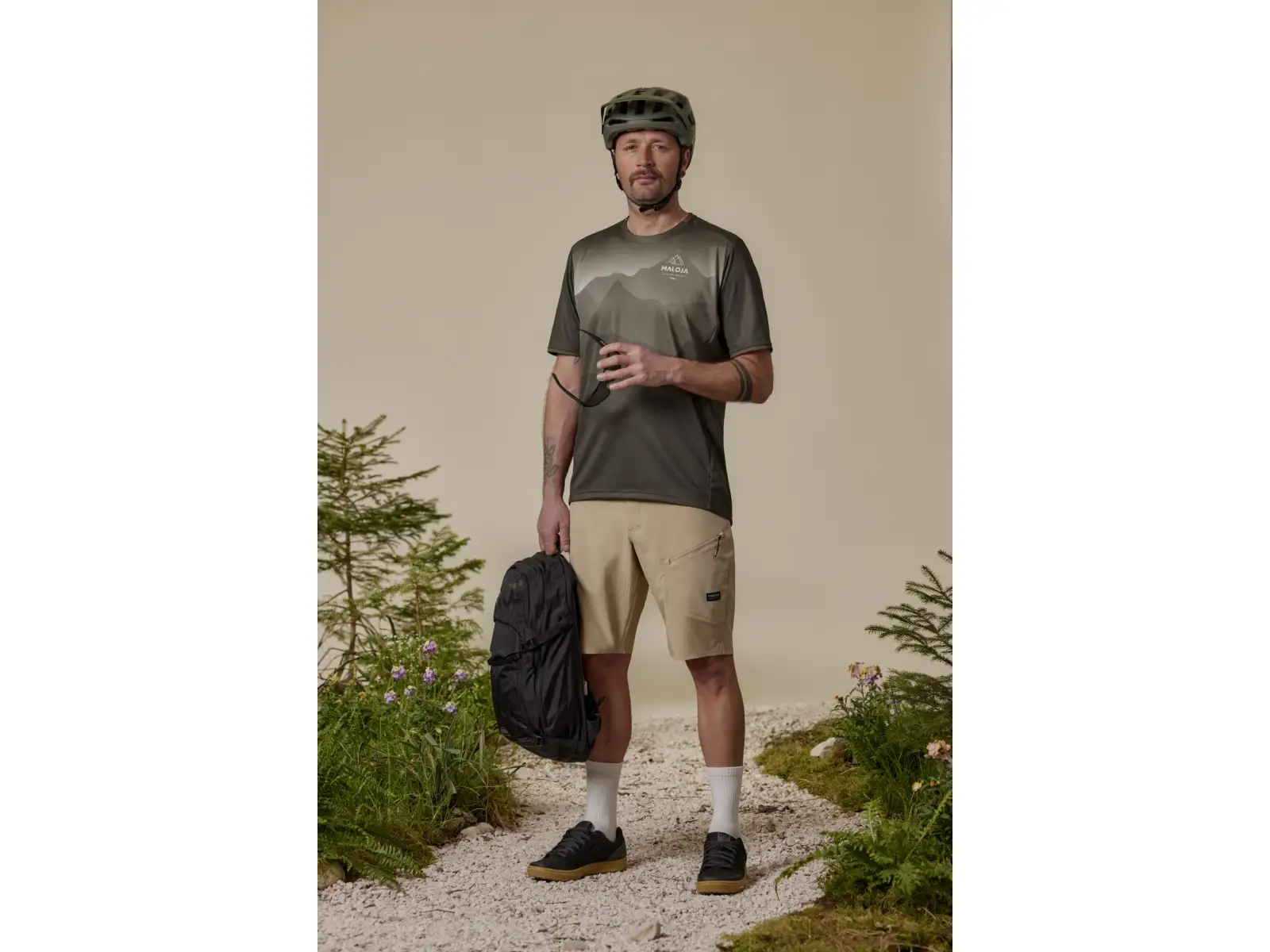 Maloja MoriM. Multi men's jersey short sleeve Night Sky