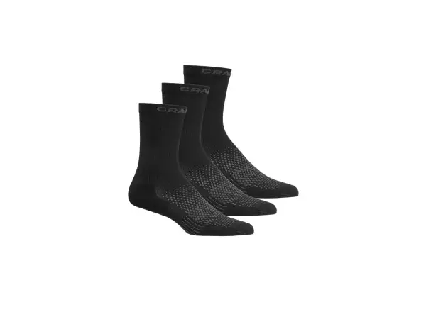 Craft Core Dry High 3-pack socks black