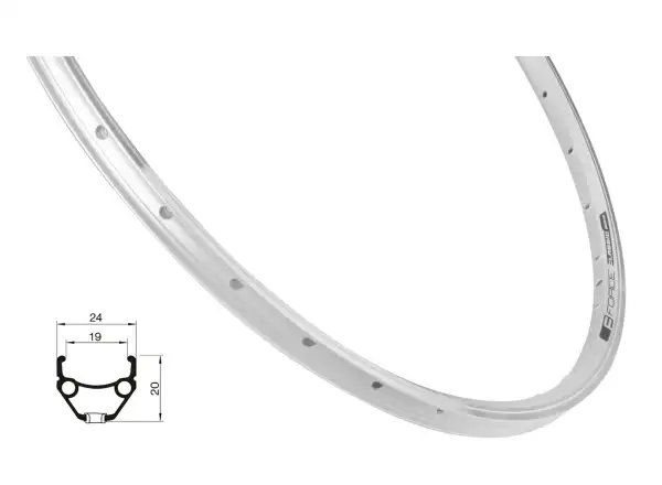 Force Classic 19-622 32 holes rim silver