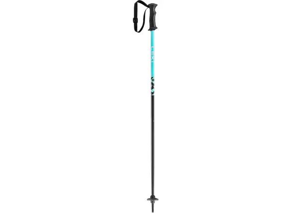 Leki Rider kids downhill poles darkblue-light turquoise-white