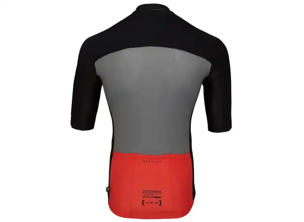 Silvini Stelvio men's jersey short sleeve Black/Ruby