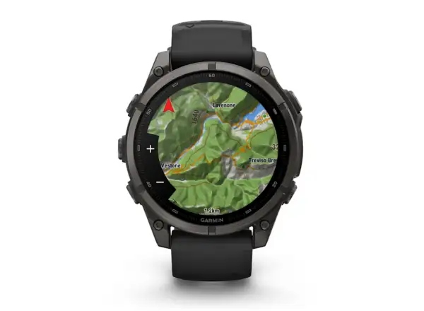 Garmin Fénix 9 – 47 mm smartwatch Carbon gray DLC Titanium/Black