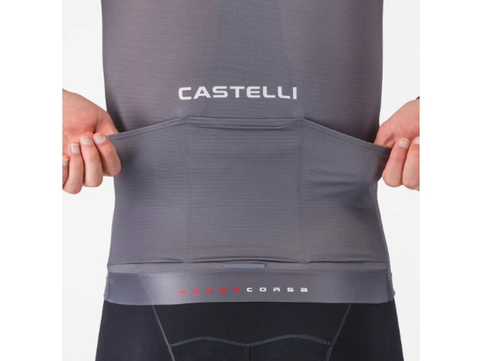 Castelli Aero Race 8S men's jersey short sleeve Smoky Gray