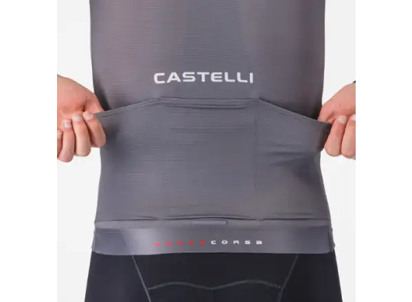 Castelli Aero Race 8S men's jersey short sleeve Smoky Gray